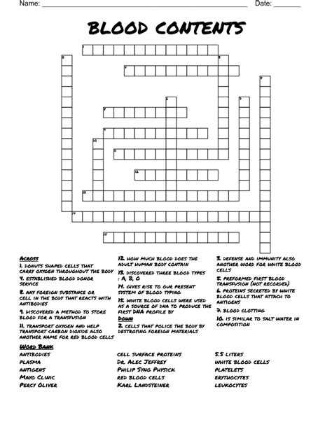 blood related crossword clue|relating to blood.